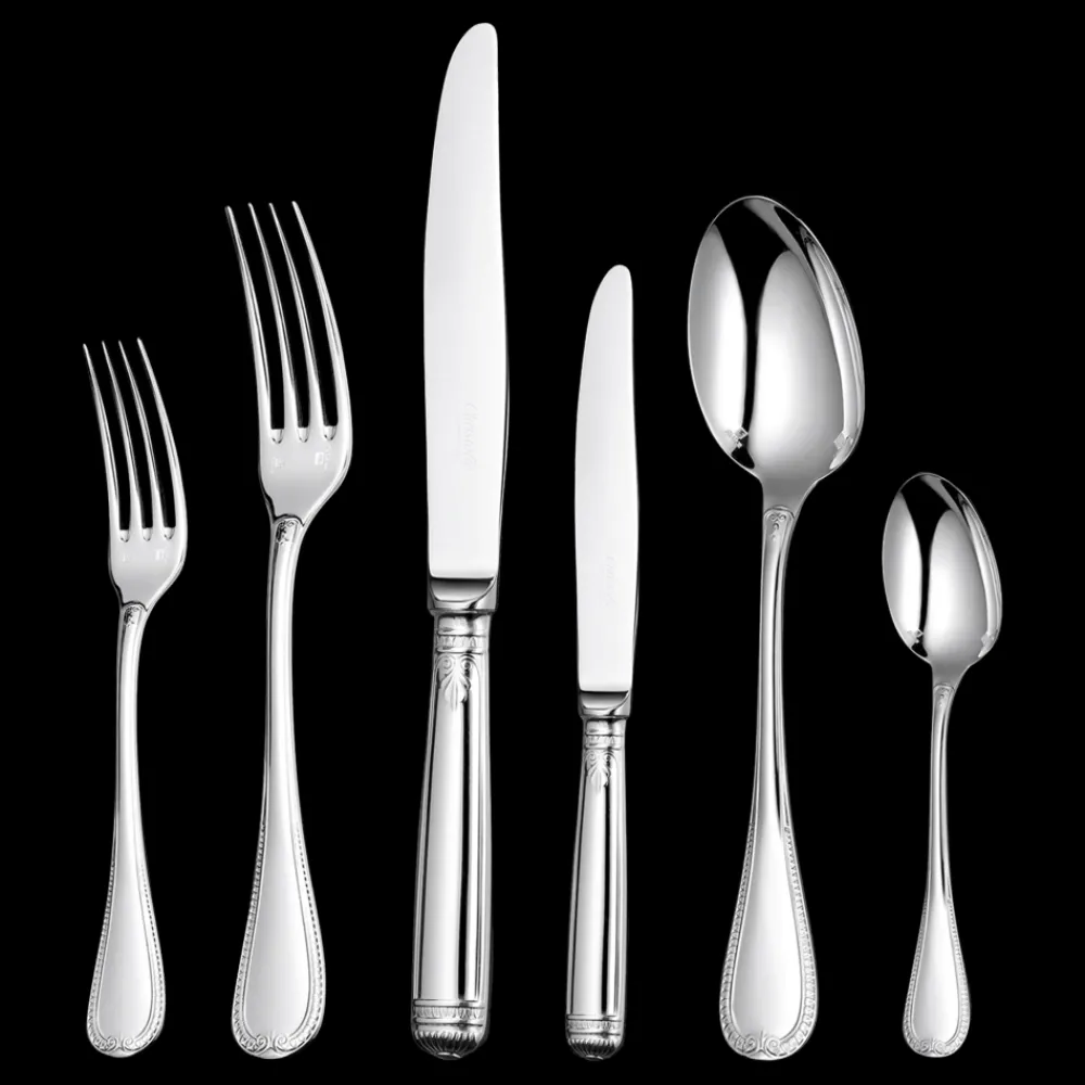 Services De Table Et Ménagères*Christofle Ensemble pour 6 personnes (36 pièces) en métal argenté avec boîte de rangement