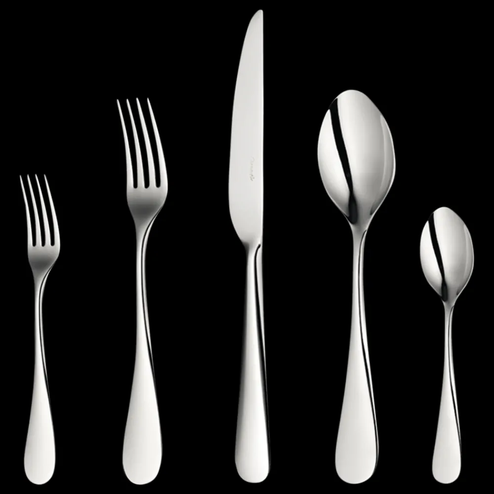 Services De Table Et Ménagères*Christofle Ensemble pour 12 personnes (75 pièces) en acier avec coffre