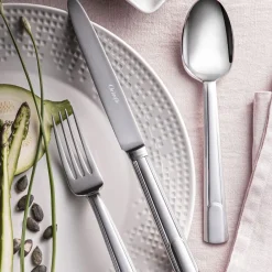 Services De Table Et Ménagères*Christofle Ensemble pour 12 personnes (48 pièces) en acier avec boîte de rangement