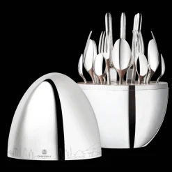 Écrins De Couverts*Christofle Ensemble pour 6 personnes (24 pièces) en métal argenté avec écrin - JAPON