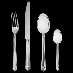 Services De Table Et Ménagères*Christofle Ensemble pour 12 personnes (48 pièces) en métal argenté avec boîte de rangement