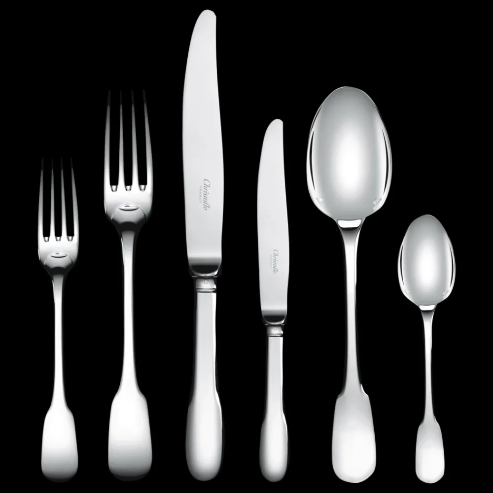 Services De Table Et Ménagères*Christofle Ensemble pour 6 personnes (36 pièces) en métal argenté avec boîte de rangement