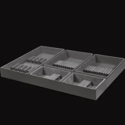 Services De Table Et Ménagères*Christofle Ensemble pour 12 personnes (48 pièces) en acier avec boîte de rangement