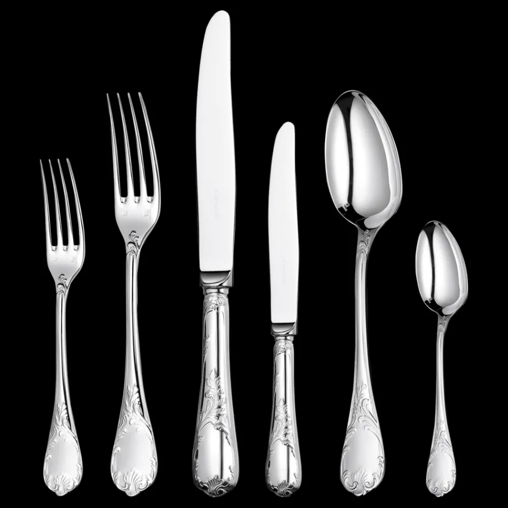 Services De Table Et Ménagères*Christofle Ensemble pour 6 personnes (36 pièces) en métal argenté avec boîte de rangement