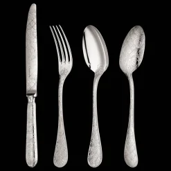 Services De Table Et Ménagères*Christofle Ensemble pour 6 personnes (24 pièces) en argent massif avec boîte de rangement