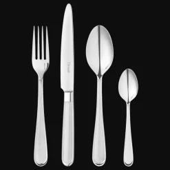 Écrins De Couverts|Services De Table Et Ménagères*Christofle Ensemble pour 6 personnes (24 pièces) en acier avec écrin