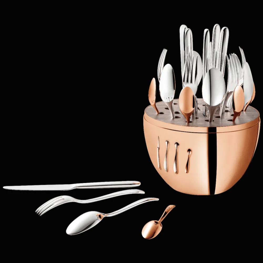 Écrins De Couverts*Christofle Ensemble pour 6 personnes (24 pièces) Rose Gold en métal argenté avec écrin