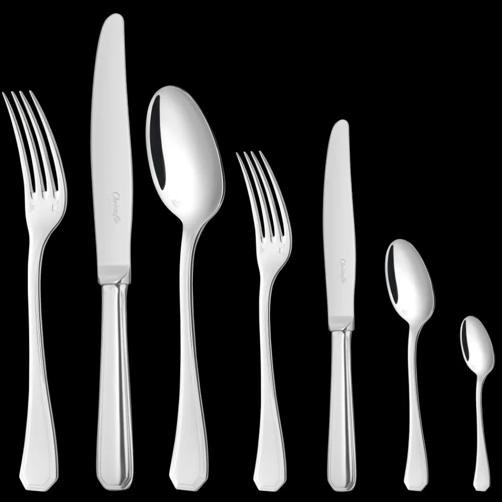 Services De Table Et Ménagères*Christofle Ensemble pour 12 personnes (110 pièces) en métal argenté avec coffre