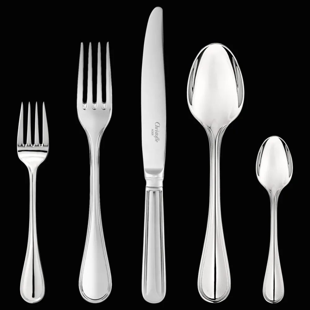 Services De Table Et Ménagères*Christofle Ensemble pour 12 personnes (110 pièces) en acier avec coffre