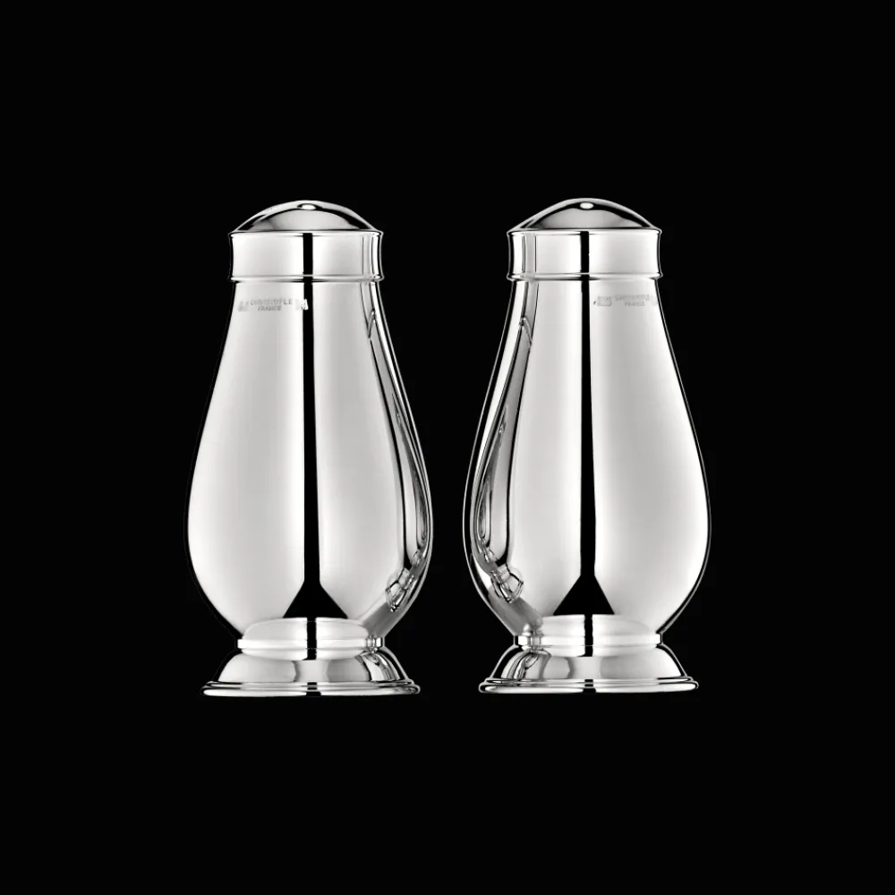 Cadeaux Personnalisables|Accessoires De Table*Christofle Ensemble salière et poivrier en métal argenté