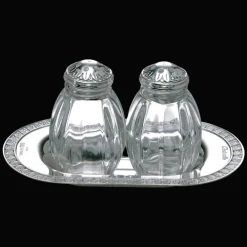 Accessoires De Table*Christofle Ensemble salière et poivrier en argent massif