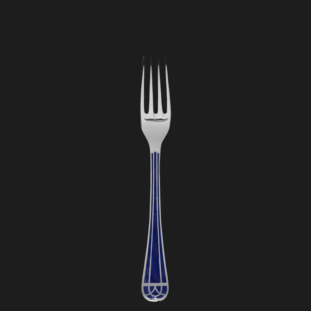 Fourchettes*Christofle Fourchette de table en métal argenté - Bleu Marbré
