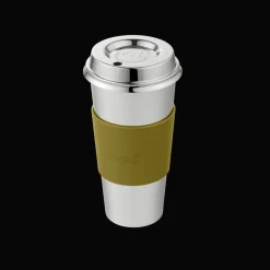 Cadeaux Thé Et Café|Accessoires Thé Et Café*Christofle Gobelet isotherme en acier - manchette vert impérial