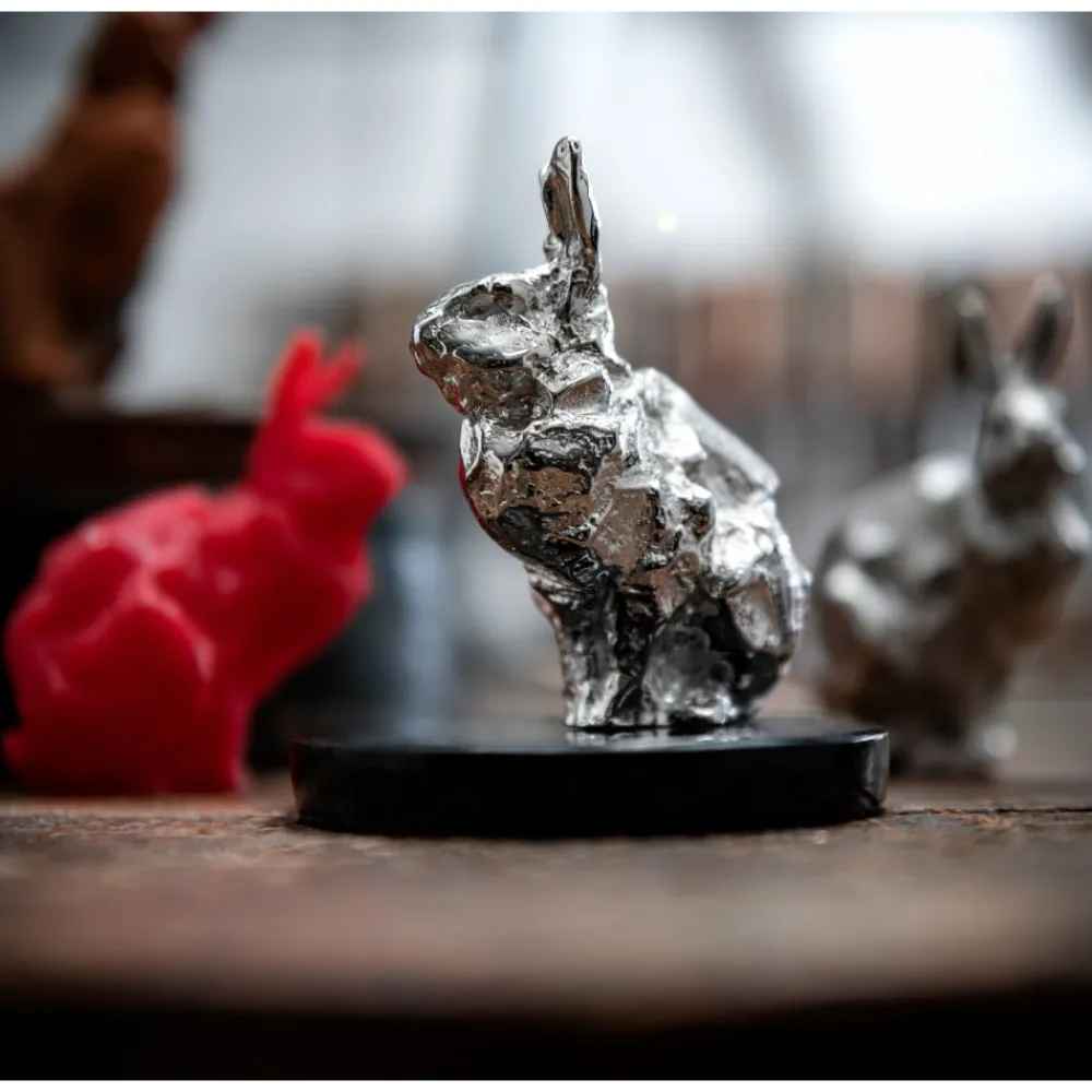 Haute Orfèvrerie*Christofle Lapin Assis en Argent massif - Haute Orfèvrerie