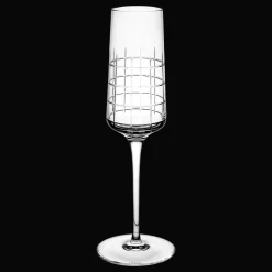 Verres En Cristal|Verres En Cristal*Christofle Lot de 2 flûtes à champagne en cristal