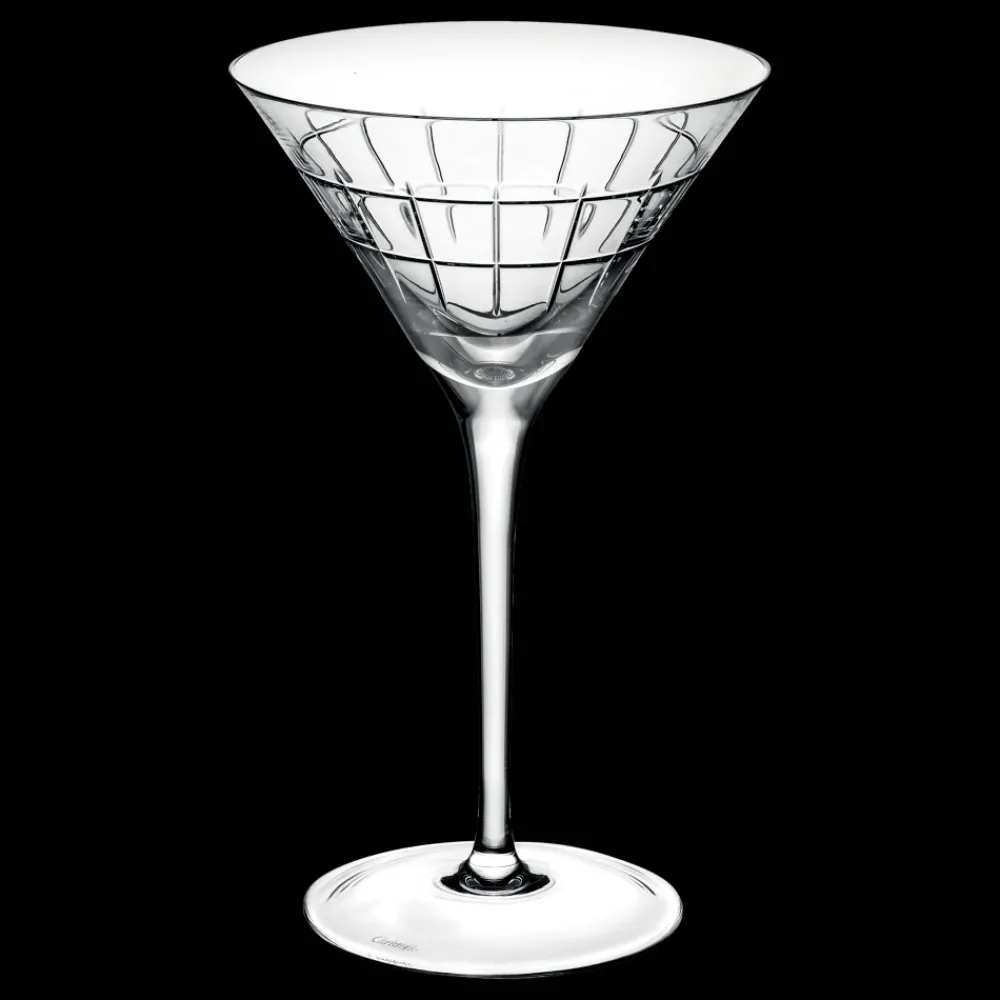 Verres En Cristal|Verres En Cristal*Christofle Lot de 2 verres à martini en cristal