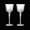 Cadeaux Oenologie|Verres En Cristal*Christofle Lot de 2 verres à vin blanc en cristal