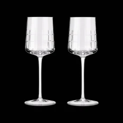 Cadeaux Oenologie|Verres En Cristal*Christofle Lot de 2 Verres à vin blanc en cristal