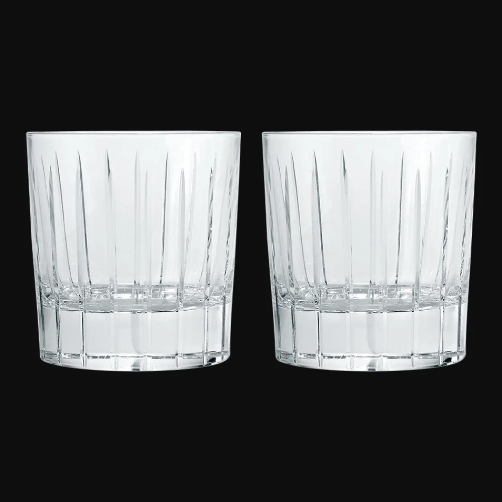Cadeaux Cocktails Et Spiritueux|Cadeaux Oenologie*Christofle Lot de 2 verres doubles à whisky old-fashioned en cristal