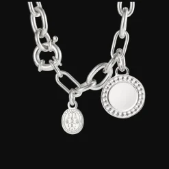 Cadeaux Personnalisables|Cadeaux Pour La Maman*Christofle Médaille en Argent Massif - Perles