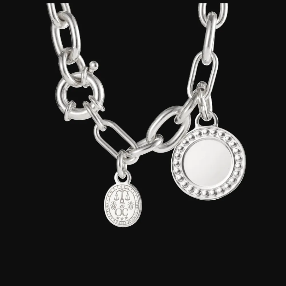 Cadeaux Personnalisables|Cadeaux Pour La Maman*Christofle Médaille en Argent Massif - Perles