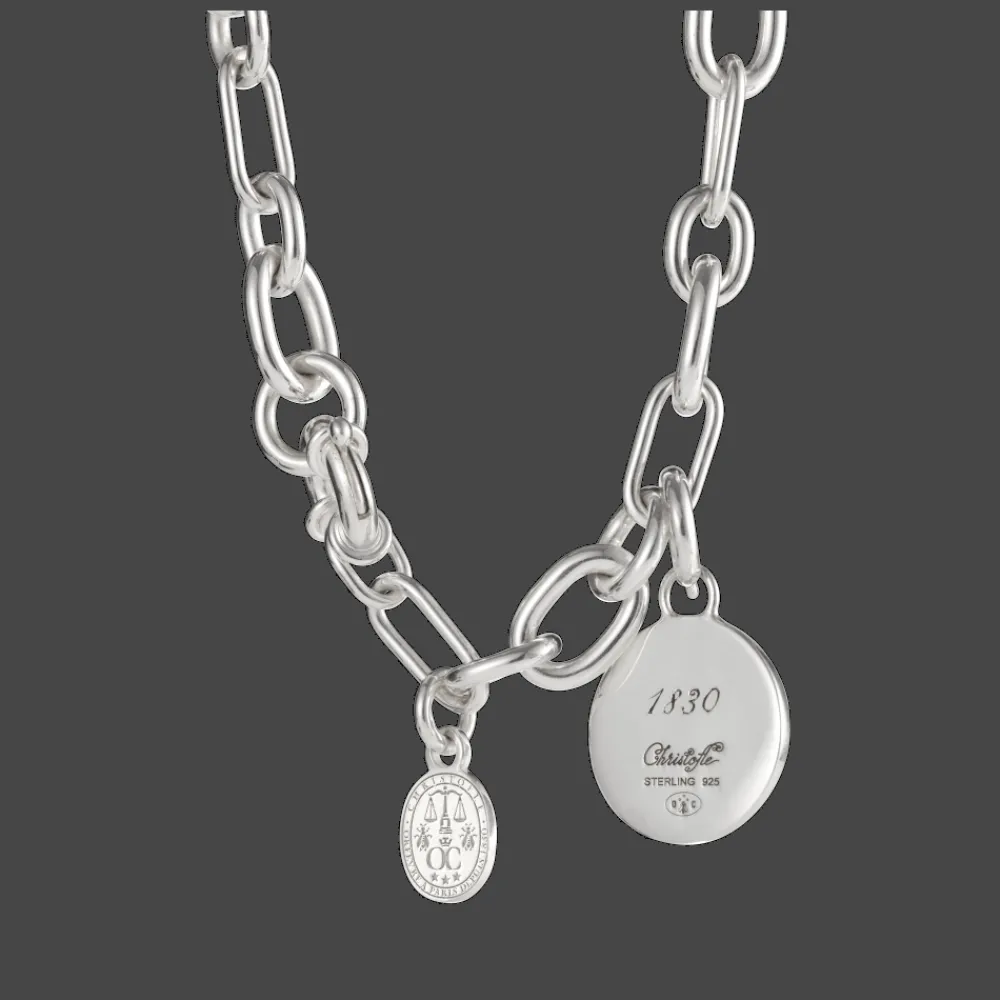 Cadeaux Personnalisables|Cadeaux Pour La Maman*Christofle Médaille en Argent Massif - Peau de Lion