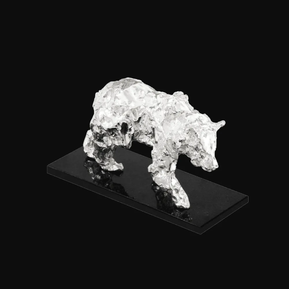 Haute Orfèvrerie*Christofle Ours petit modèle en Argent massif - Haute Orfèvrerie