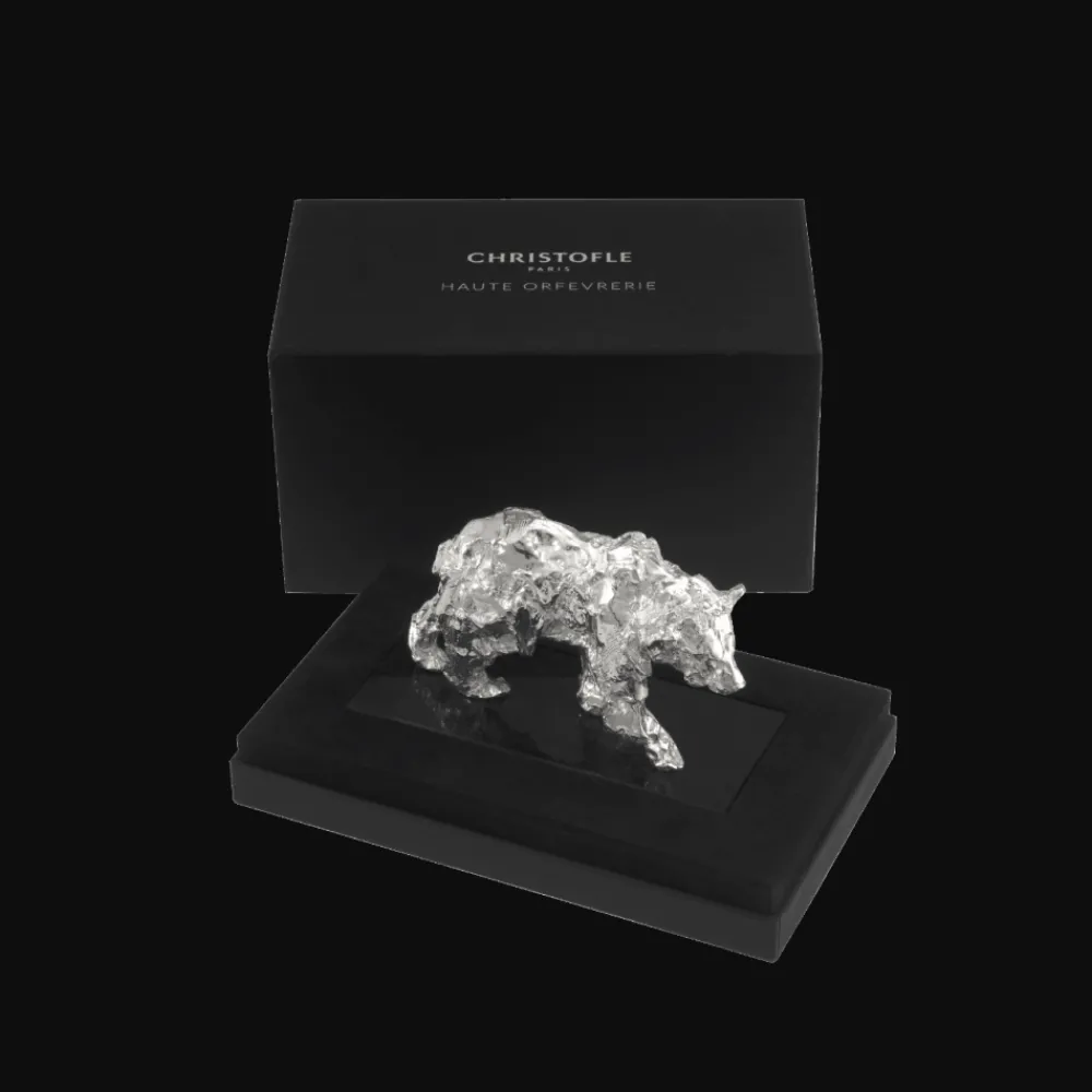 Haute Orfèvrerie*Christofle Ours petit modèle en Argent massif - Haute Orfèvrerie