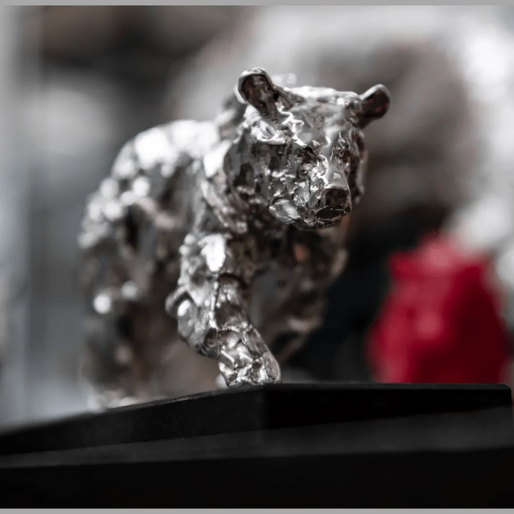 Haute Orfèvrerie*Christofle Ours petit modèle en Argent massif - Haute Orfèvrerie