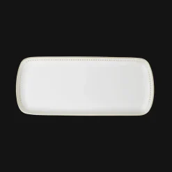 Plats|Assiettes*Christofle Plat à cake 37x16cm en porcelaine finition Or
