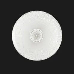 Plats|Assiettes*Christofle Plat à tarte en porcelaine finition Platine