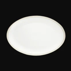 Assiettes*Christofle Plat ovale 38 cm finition Or
