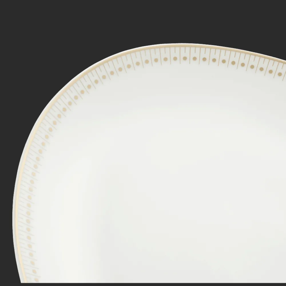 Assiettes*Christofle Plat ovale 38 cm finition Or
