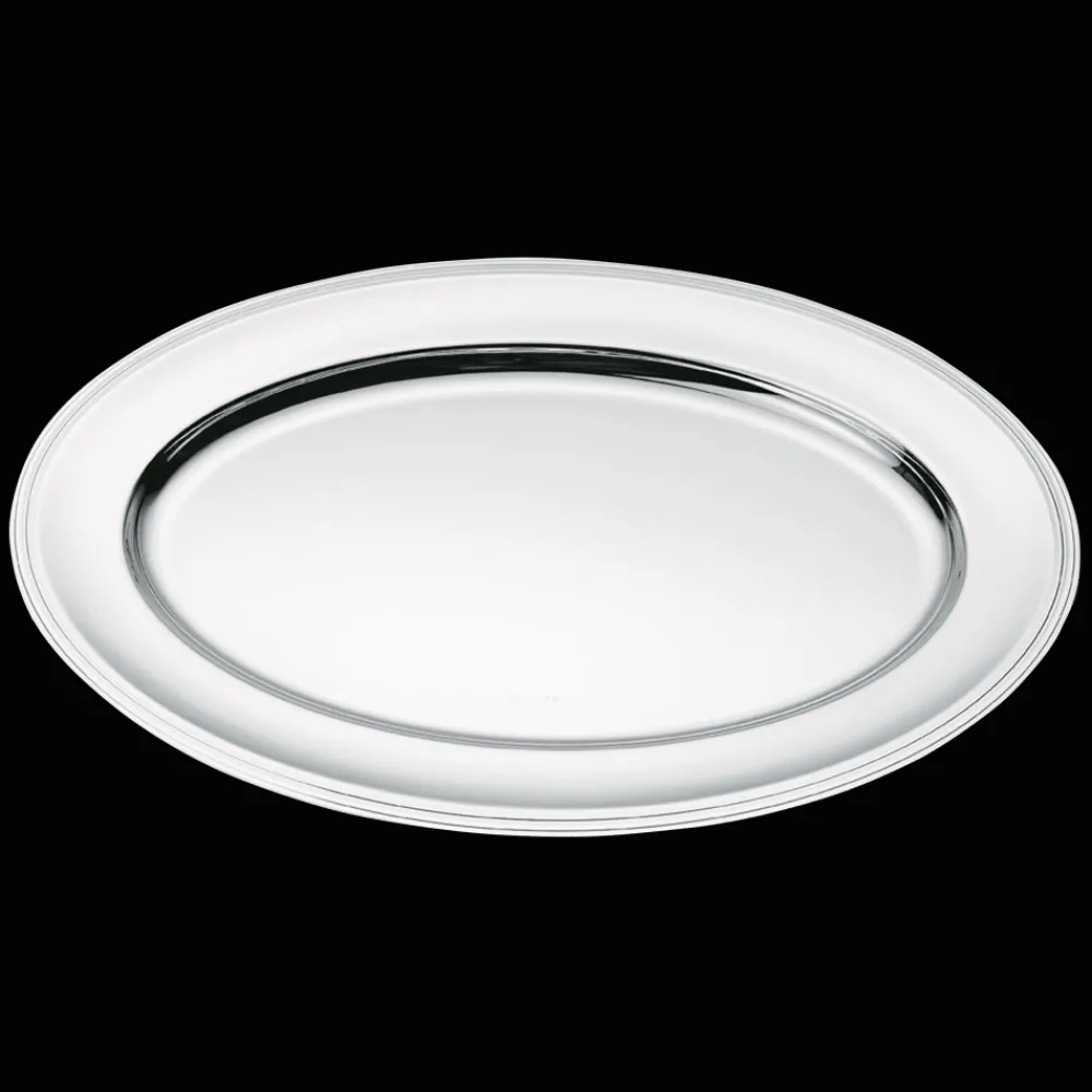 Cadeaux Personnalisables|Plats*Christofle Plat ovale en métal argenté