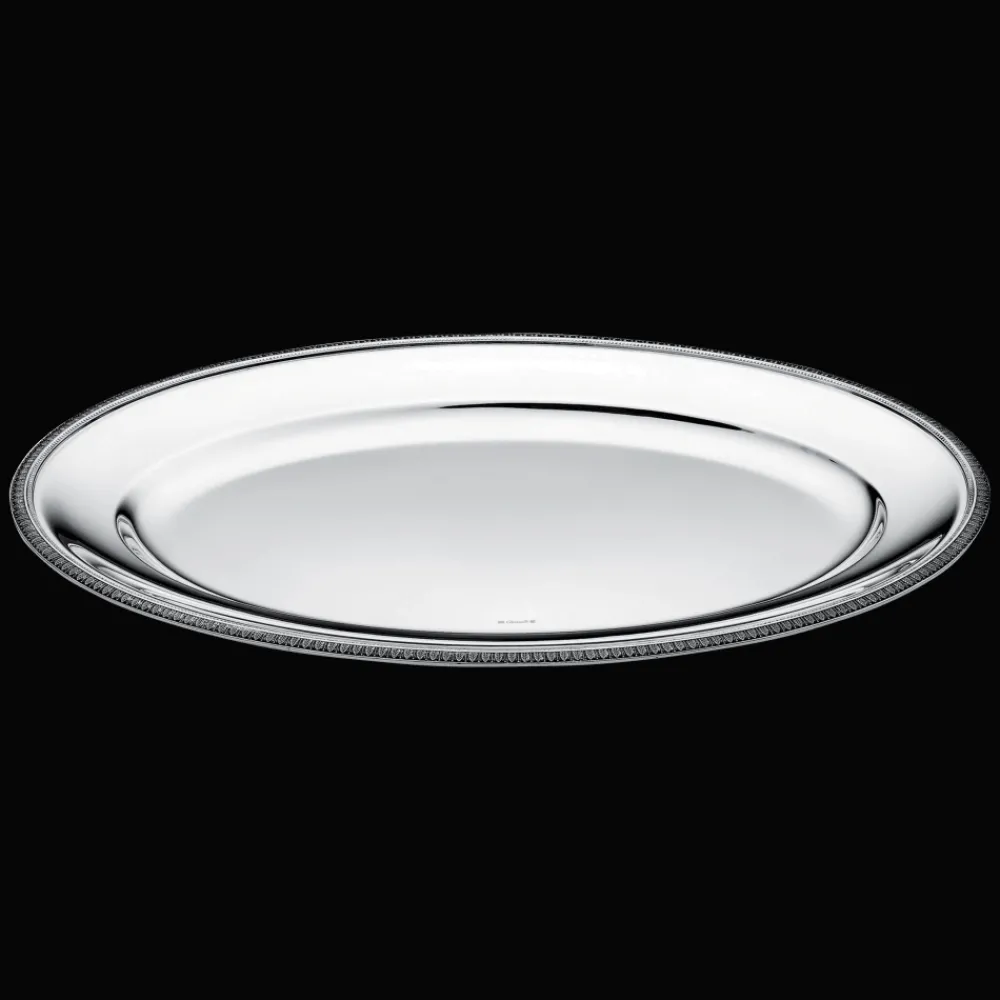 Plats*Christofle Plat ovale en métal argenté
