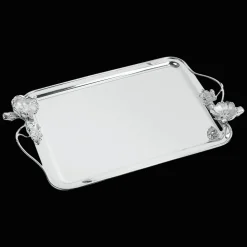 Plateaux Et Vide-Poches|Plateaux De Service*Christofle Plateau rectangulaire à anses en métal argenté - 43 x 31 cm