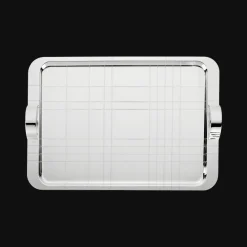 Plateaux Et Vide-Poches|Plateaux De Service*Christofle Plateau rectangulaire en métal argenté - 45 x 32 cm