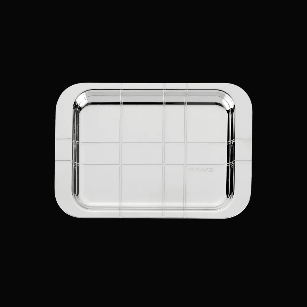 Plateaux Et Vide-Poches|Plateaux De Service*Christofle Plateau rectangulaire en métal argenté - 10 x 15 cm