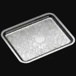 Plateaux De Service|Plateaux De Service*Christofle Plateau rectangulaire en métal argenté - 20 x 16 cm