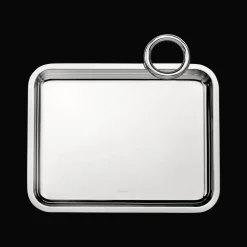 Cadeaux Personnalisables|Plateaux Et Vide-Poches*Christofle Plateau rectangulaire en métal argenté - 20 x 16 cm