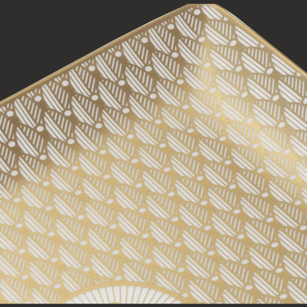 Les Petites Attentions|Plateaux Et Vide-Poches*Christofle Plateau rectangulaire 17x15 cm en porcelaine finition Or
