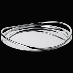 Plateaux Et Vide-Poches|Plateaux De Service*Christofle Plateau rond en métal argenté - 39 cm