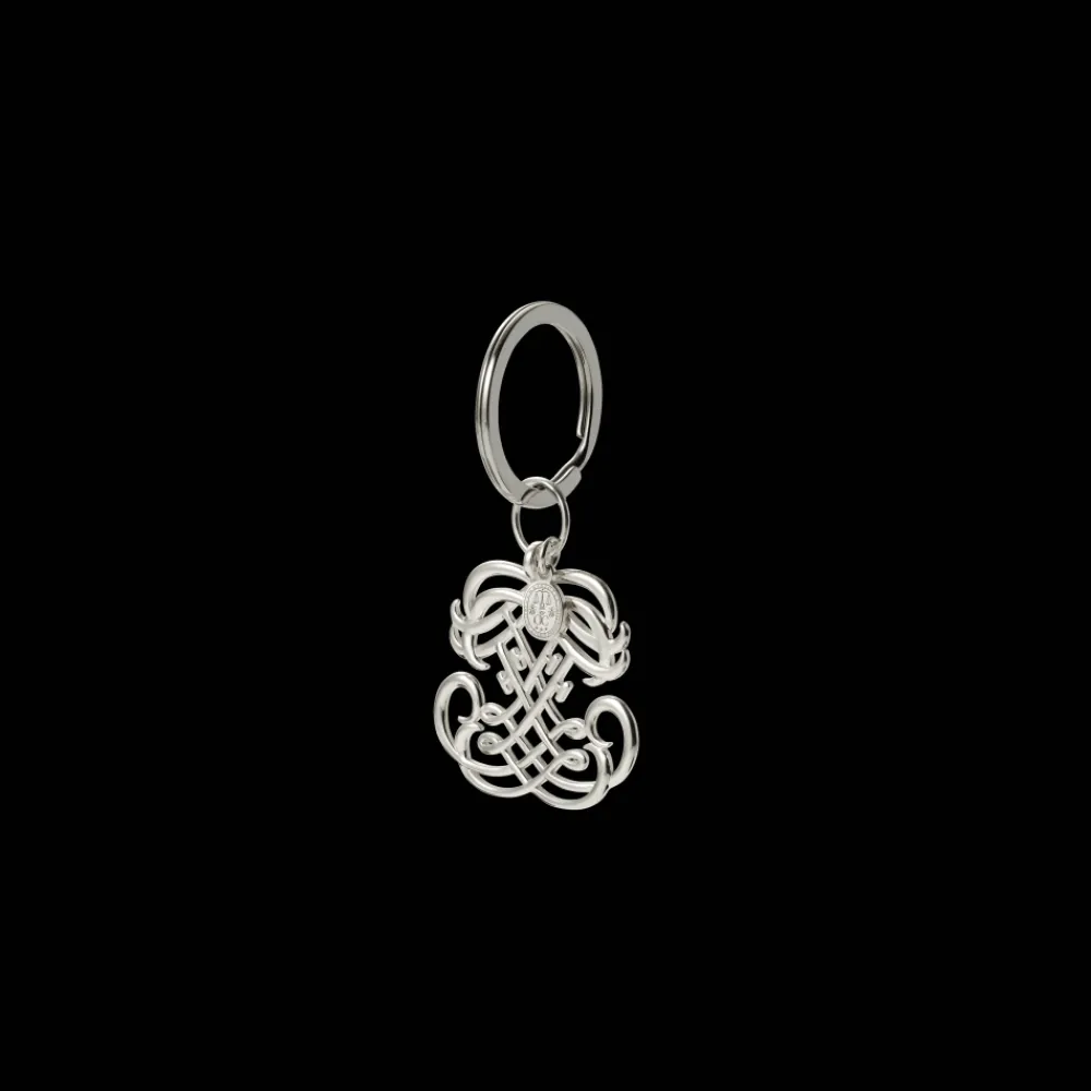 Petits Accessoires*Christofle Porte-clés EE en argent massif - Eugénie de Montijo