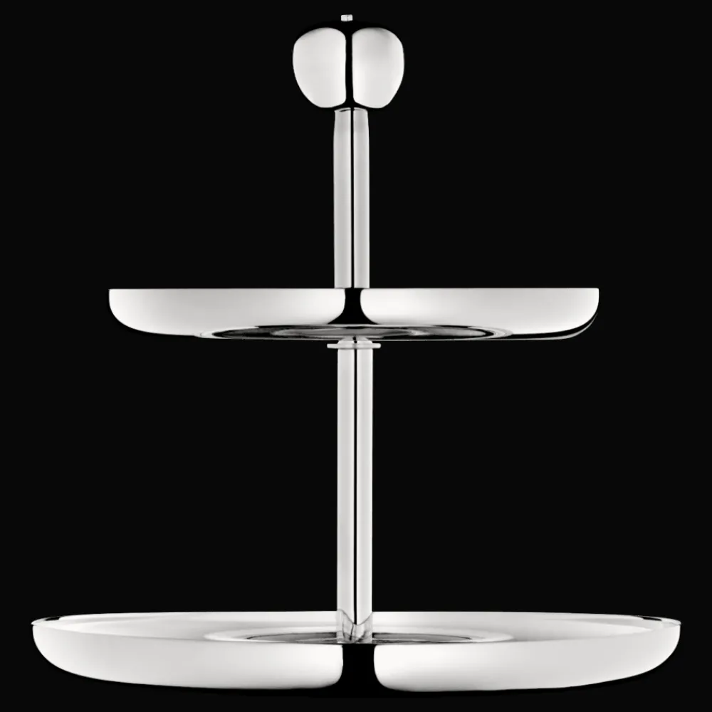 Accessoires Apéritif|Accessoires De Table*Christofle Porte-mignardises 2 compartiments en métal argenté