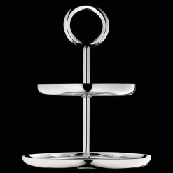 Accessoires Apéritif|Accessoires De Table*Christofle Porte-mignardises 2 compartiments en métal argenté