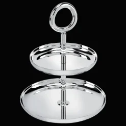 Accessoires Apéritif|Accessoires De Table*Christofle Porte-mignardises 2 compartiments en métal argenté