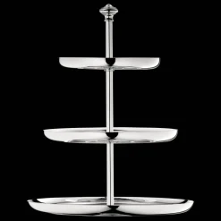 Accessoires Apéritif|Accessoires Thé Et Café*Christofle Porte-mignardises 3 compartiments en métal argenté