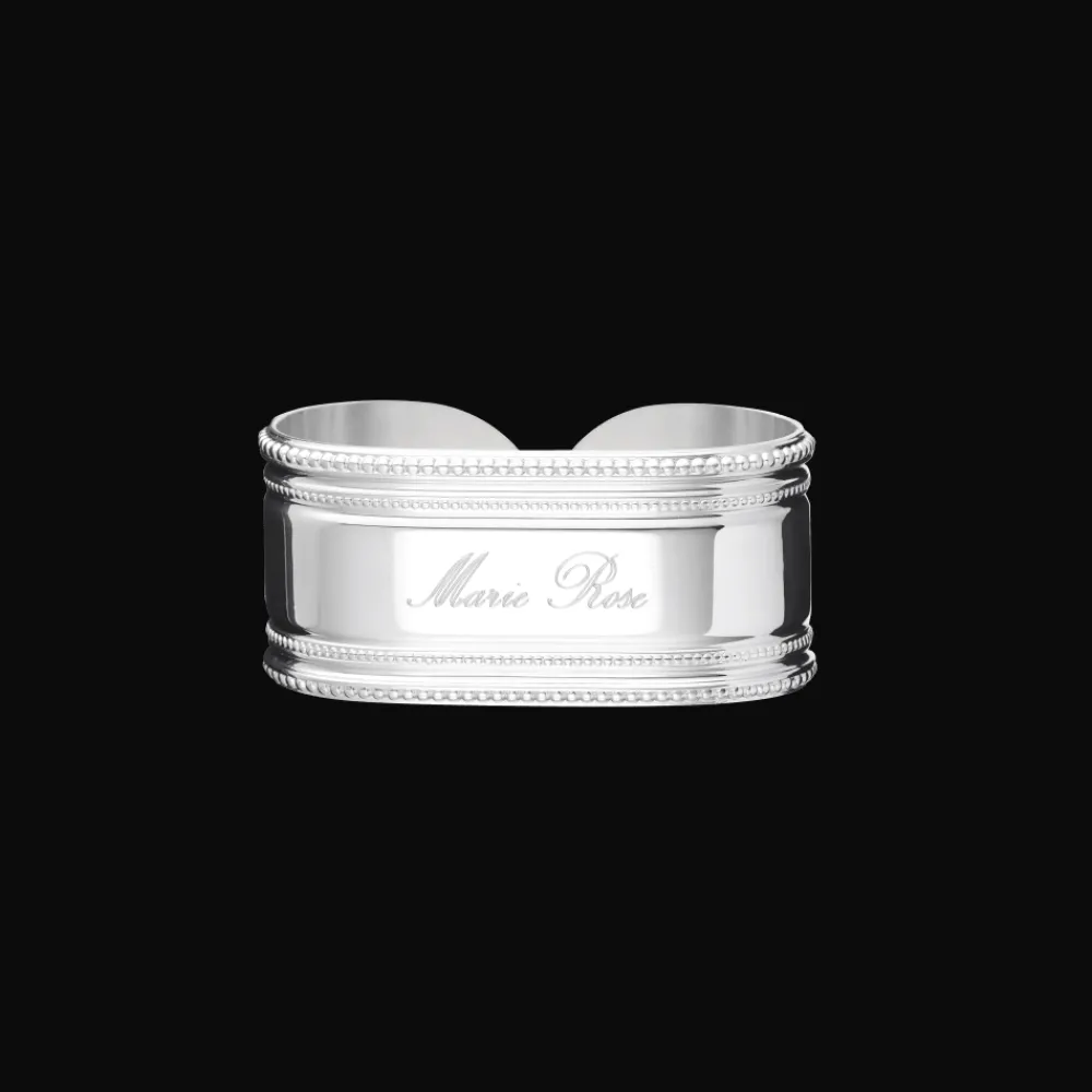 Cadeaux Personnalisables|Cadeaux Enfants*Christofle Rond de serviette ouvert en métal argenté