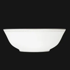 Tasses Et Bols|Plats*Christofle Saladier en porcelaine finition Platine
