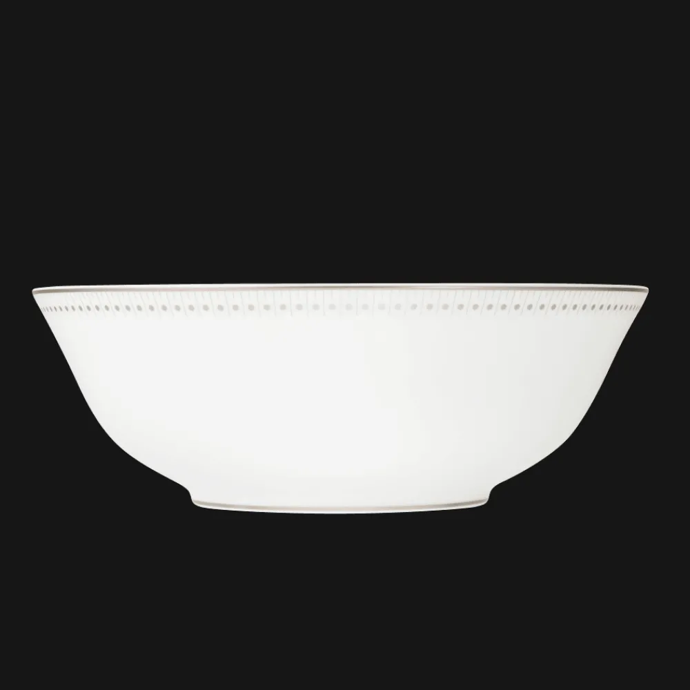 Tasses Et Bols|Plats*Christofle Saladier en porcelaine finition Platine